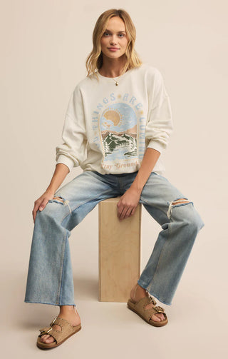 Crewneck - Grounded sunday (Sea salt)