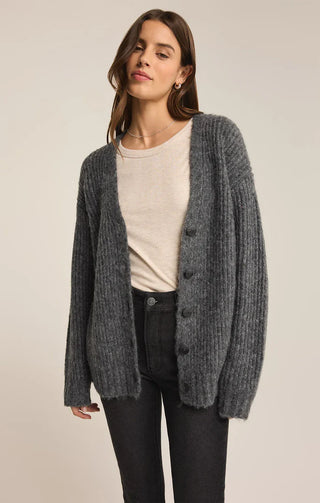 Cardigan - Josie (Charcoal heather)