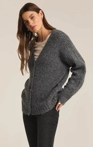 Cardigan - Josie (Charcoal heather)