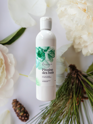 Lait nettoyant et bain moussant - Pivoine des bois