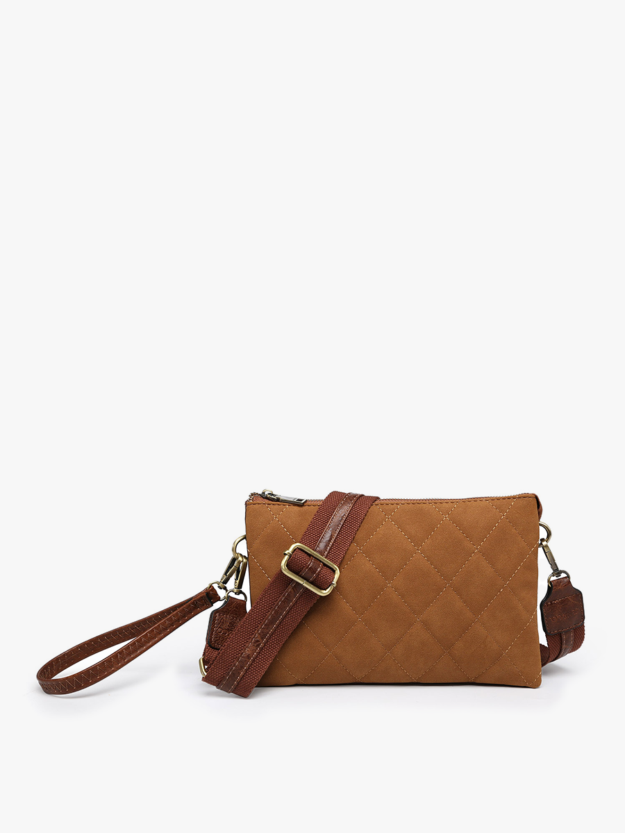 Pochette -Izzy Guilted crossbody (Brown)