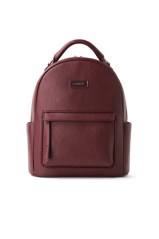 Le Maude - Sac à dos en cuir vegan cassis