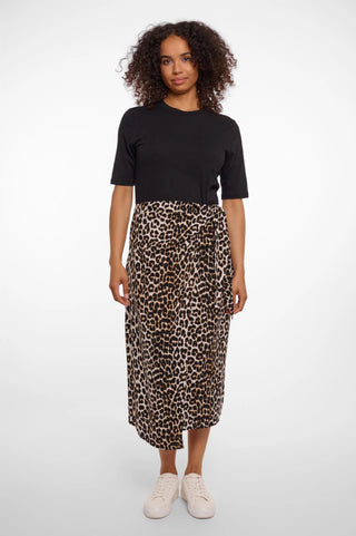 Robe - Mila (Leopard Black)