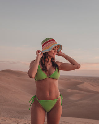 Haut de bikini -  Emma (Vert texturé)