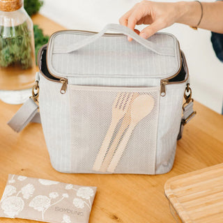 Boite à lunch - Pinstripe Heather Grey