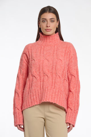 Pull - Taffie (Bright coral melange)