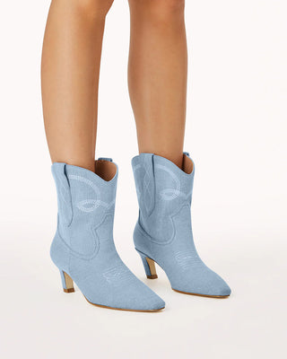 Bottes western - Xylina (Mid Blue Denim)