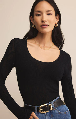 Chandail - Tibi scoop (Black)