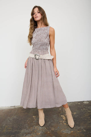 Robe midi sans manches