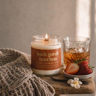 BOURBON DU PORCHE ARRIÈRE | BOUGIE EN CIRE DE SOJA 8 OZ |