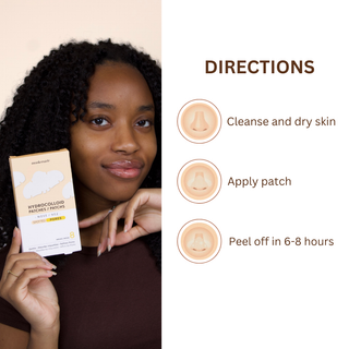 Pores tachetés - Patchs nasaux hydrocolloïdes