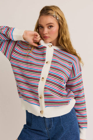 Cardigan - Simone (Color stripe)