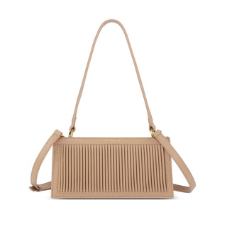 Pochette Abigail - Sac végétalien recyclé - Plissé sable