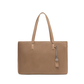 Sadie - Sac Cabas Vegan Recyclé - Latte Plissé