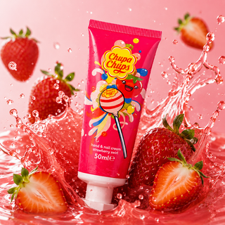 Chupa Chups Crème pour les mains et les ongles Tourbillon de fraise