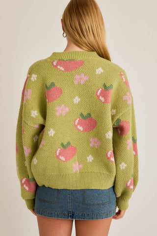 Cardigan - Pommes & fleurs