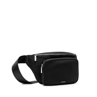 Aaliyah - Sac banane en nylon recyclé - Nylon noir