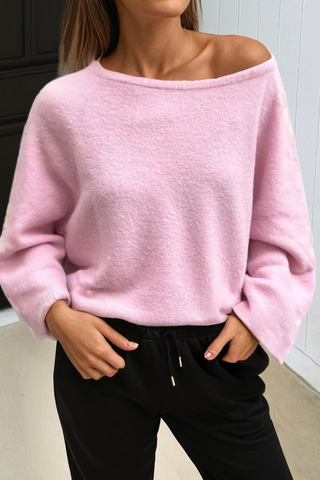 Pull dolman à manches bracelet en maille