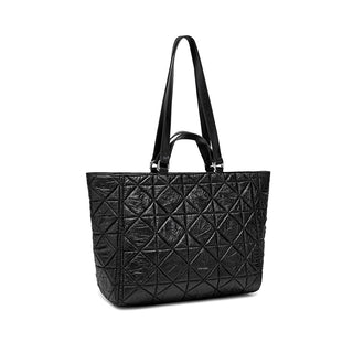 Brenda - Sac en nylon matelassé recyclé - Matelassé noir