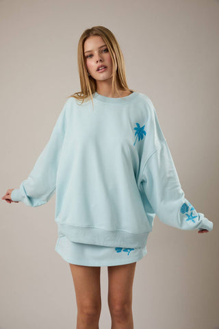 SWEATSHIRT SURDIMENSIONNÉ À MANCHES LONGUES