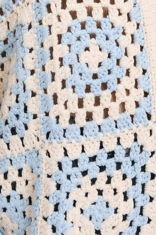 Cardigan - Crochet (Baby blue)