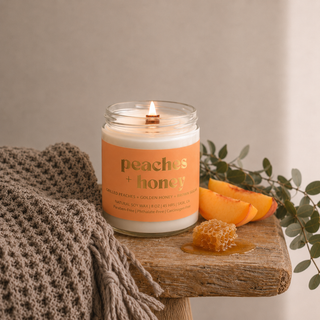 PÊCHES & MIEL | BOUGIE EN CIRE DE SOJA 8 OZ |