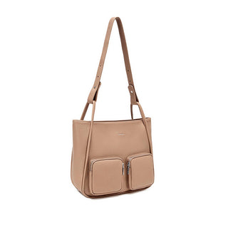 Cathy - Sac végétalien recyclé - Latte Pebbled
