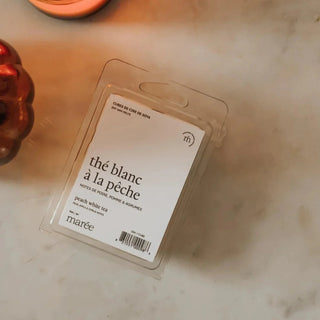 Cubes de cire de Soya pour diffuseur - Thé blanc à la pêche