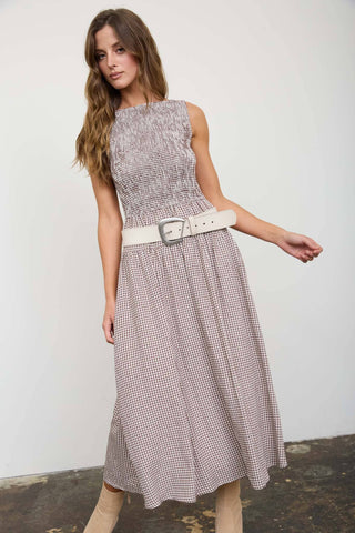 Robe midi sans manches