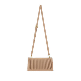 Pochette Abigail - Sac végétalien recyclé - Plissé sable