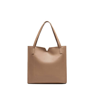 Alicia II - Sac fourre-tout végétalien recyclé - Latte Pebbled