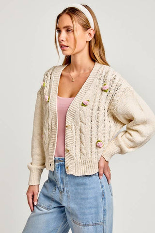 Cardigan - Ally (Cream)