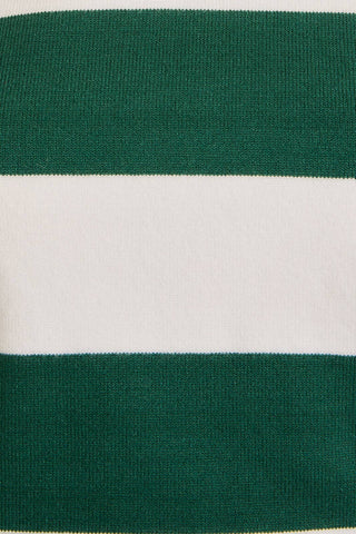 Jupe à rayures - Chloé (Green & white)