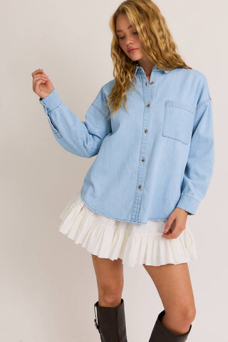 Chemise en denim - Ann (Light denim)