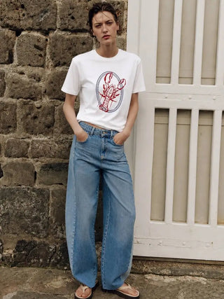 T-shirt graphique homard " sea you soon "