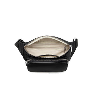 Aaliyah - Sac banane en nylon recyclé - Nylon noir