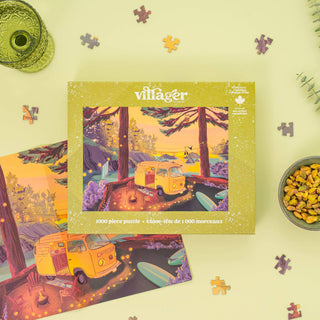 Campsite au Crépuscule | Puzzle de 1000 pièces | Conçu au Canada