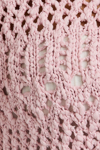 Cardigan - Crochet (Baby pink)