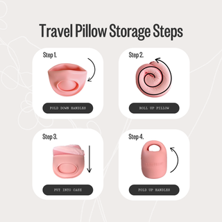 Coussin de voyage - Rose