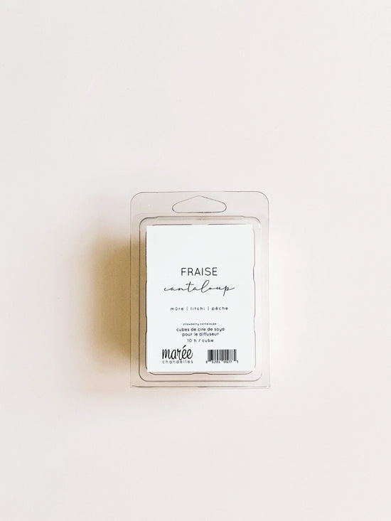 Pastilles de cire de Soya pour diffuseur - Fraise Cantaloup