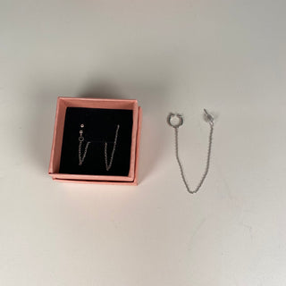 Boucles d'oreilles pendantes avec anneau