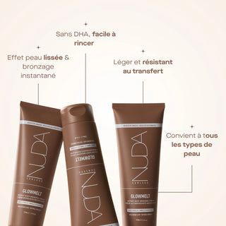Crème Bronzante Instantanée pour le corps (Glowmelt) -  Nuda