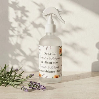 Brûme d'ambiance + literie - Lavande & hibiscus