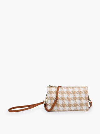 Pochette - Riley Houndstooth (Sand/white)