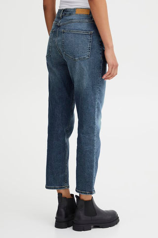 Jeans - Twiggy raven cropped (medium blue)