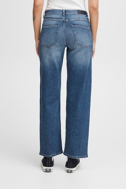 Jeans - Twiggy Straight Long (medium blue)