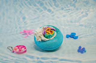 Bombe de bain surprise - Bracelet Pop it! (Bleu)