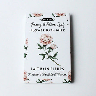Sachet lait de bain - Pivoine et fleurs d'olivier