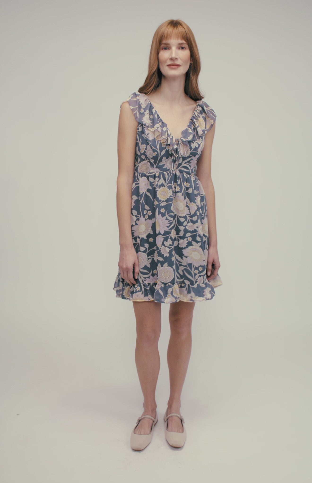 Robe - Cecilia (Blue Floral)