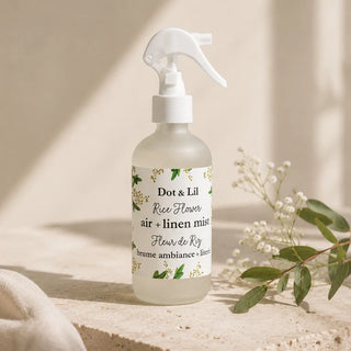 Brûme d'ambiance + literie - Fleur de riz